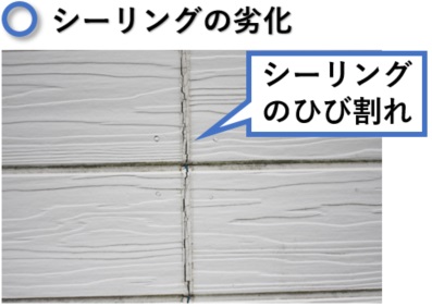 シーリングの劣化