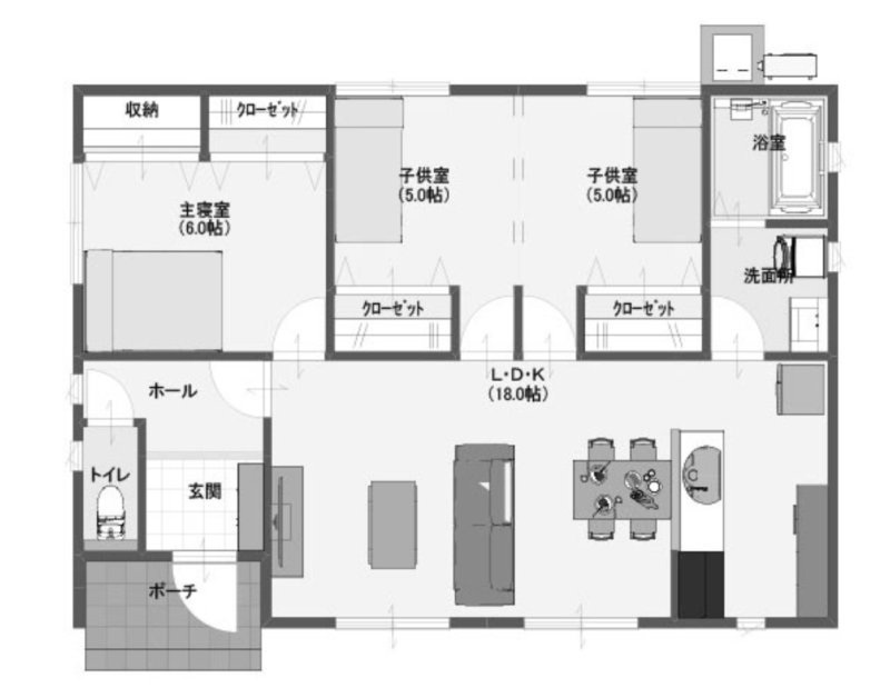 間取り3ldk